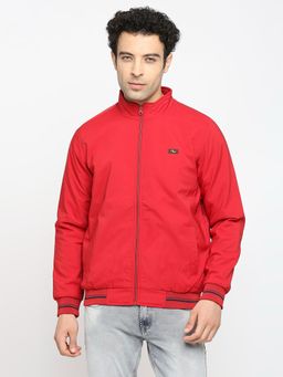 Spykar - Salsa Red Polyester Full Sleeve Casual Jacket