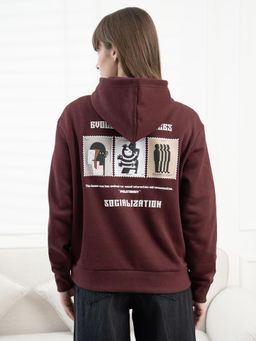 Red Tape - Women’s Dark Maroon Hoodie