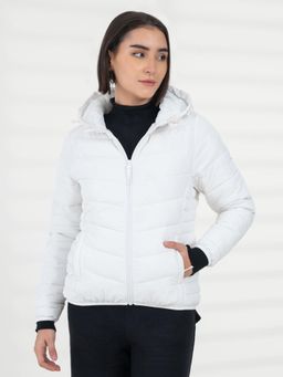 Red Tape - Women White Heatseal Jacket Everyday Functional Wear
