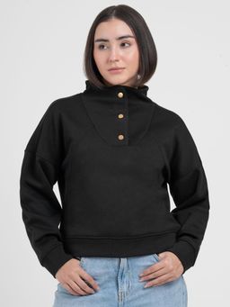 Red Tape - Black Sweatshirt for Women Style for Elevated Casual Comfort