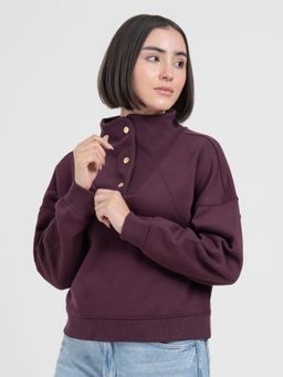 Red Tape - Maroon Sweatshirt for Women Sweatshirt for Everyday Sophistication