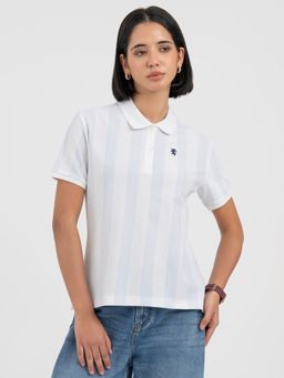 Red Tape - White Polo T-Shirt for Women