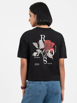 Red Tape - Black T-Shirt for Women