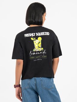 Red Tape - Black T-Shirt for Women