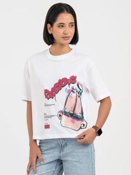 Red Tape - White T-Shirt for Women