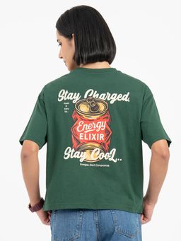 Red Tape - Green T-Shirt for Women