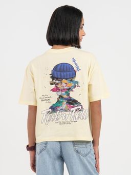 Red Tape - Pastel Yellow T-Shirt for Women