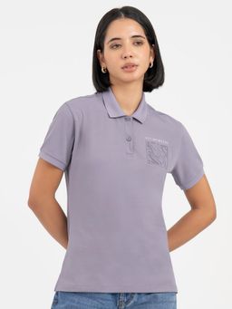 Red Tape - Deep Purple Polo T-Shirt for Women