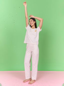 Sweet Dreams - Womens Snoopy Top With Pyjama White