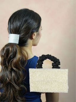 Hair Drama Co. - Embellished Beads Ponytail Holder Black