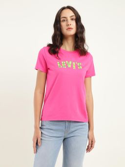 Levi's - Womens Brand Logo Round Neck T-Shirt