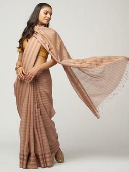 Fabindia - Cotton Silk Contrast Border Sari
