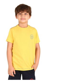 U.S. POLO ASSN. - Boys Crew Neck Cotton T-shirt Yellow