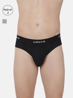 Levi's - Men Cotton Solid Classic Briefs Snug Fit (pack Of 2) Multi-Color