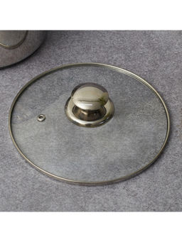 HomeTown - Master Cook Glass Lid with Knob 18 Cm in Transparent Colour