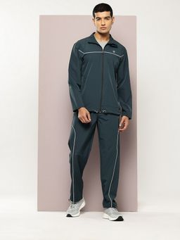 TURNFIT - Mens Blue Piping Panels Regular Fit Jacket with Trackpant