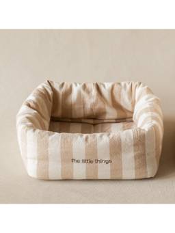Akiiko - Beige Little Things Cushioned Storage Bin All Tray