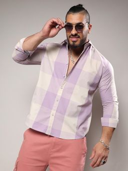 Instafab Plus - Men Cotton Buffalo Check Shirt