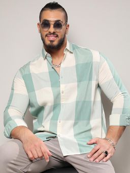 Instafab Plus - Men Cotton Buffalo Check Shirt