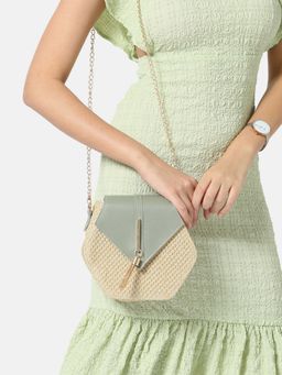 Haute Sauce - Mint & White Canvas Bag