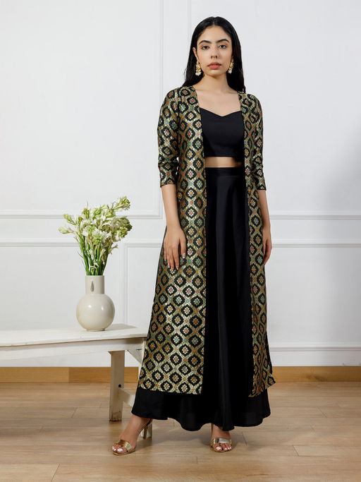 Ethnic Wear Ethnic Long Jackets For Women Long Ethnic Jacket For