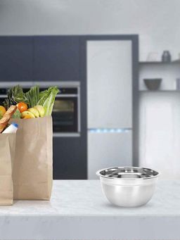 At Home by Nilkamal - Silk Route 14 Cm Prof Bowl (Silver)