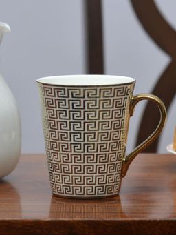 At Home by Nilkamal - Ebony Zing Bag E615 350 Ml Milk Mug (Multicolor)