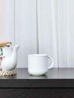 At Home by Nilkamal - Ebony 1101Maple 240 Ml Coffee Mug White