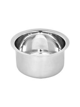 At Home by Nilkamal - Plain Stainless Steel 1.4 Litres Tope (Silver)
