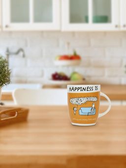 At Home by Nilkamal - Hap Telling U 420 Ml Coffee Mug (Brown)