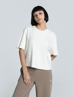 Puma - Wardrobe Essentials Women's Ribbed Relaxed Fit T-Shirt