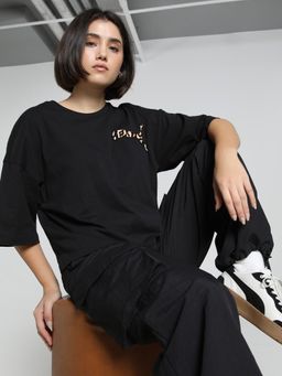 Puma - Leo Luxe Women's Oversized Short T-Shirt