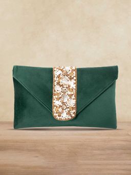 Peora - Clutch Purses For Women Wedding Handmade Evening Handbags Party Bridal Clutch (C16G)