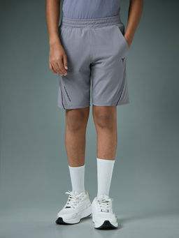 Technosport - Boy's Sports Slim Fit Grey Shorts