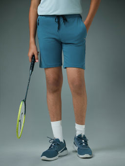 Technosport - Boy's Sports Slim Fit Blue Shorts