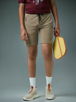 Technosport - Boy's Sports Slim Fit Khaki Shorts