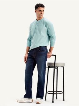 Levi's - Men Navy Blue Solid Regular Fit Jeans