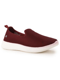 Bata - Maroon Womens Slip-On Sneakers