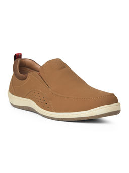 Bata - Brown Mens Slip-On Sneakers