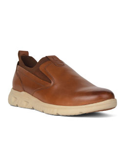 Hush Puppies - Brown Mens Slip-On Sneakers