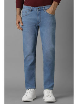 Louis Philippe - Men Blue Mid Smart Fit Jeans