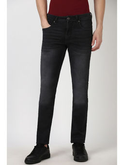 Peter England - Men Black Light Wash Classic Jeans