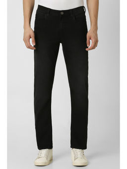 Van Heusen - Men Black Dark Wash Slim Fit Jeans