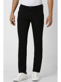 Van Heusen - Men Black Dark Wash Slim Fit Jeans