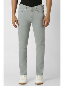 Van Heusen - Men Grey Dark Wash Skinny Fit Jeans