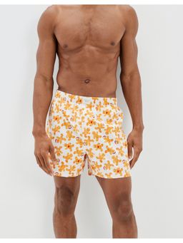 American Eagle - Men White Gingerbread Man Stretch Boxer Short White