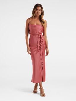 Forever New - Fay Satin Cowl Ruched Slip
