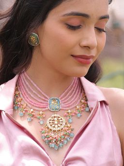 BINNI - Azari Layered Onyx Long Necklace Set