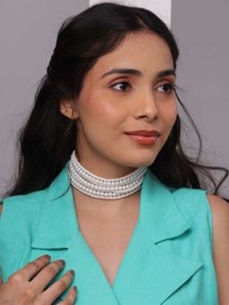 BINNI - Sorelle Pearl Layered Choker