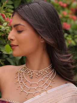 BINNI - Alaya Pachi Kundan Multi-Layered Necklace